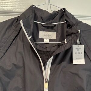 Lady Hagen Black Windbreaker Jacket/Vest Jacket